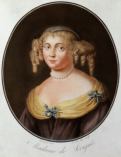 Porträt von Madame de Sevigne von French School