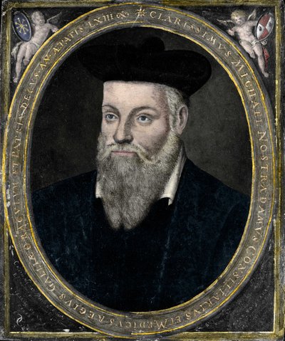 Porträt von Nostradamus von French School
