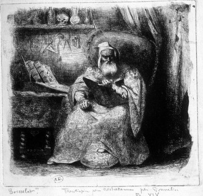 Porträt von Nostradamus von Bonnelier von French School