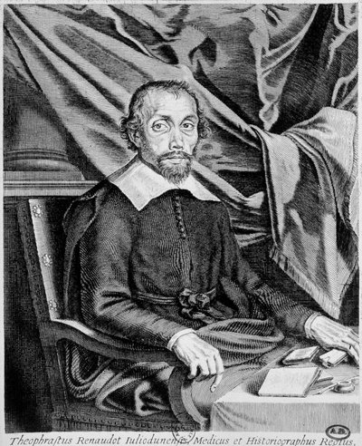 Porträt von Théophraste Renaudot von French School
