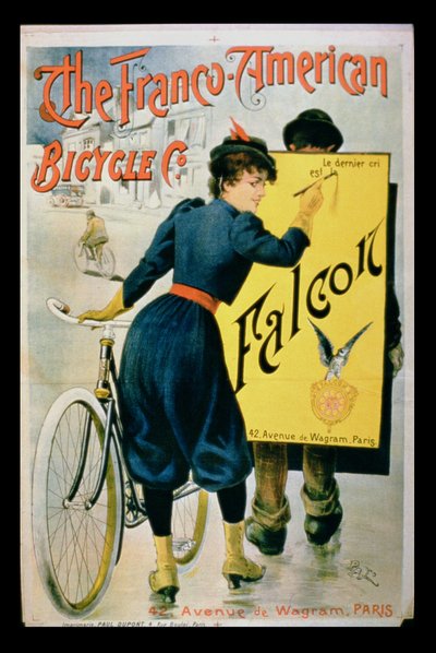 Plakat für die Franco-American Bicycle Co., Paris von French School