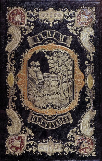 Romantischer Stil Umschlag von „Album des Voyages“ von French School