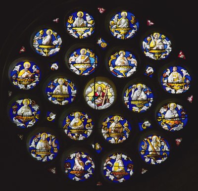 Rosettenfenster von French School