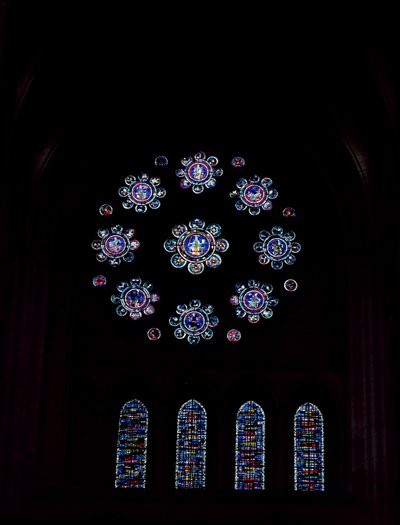 Rosettenfenster, ca. 1220 von French School
