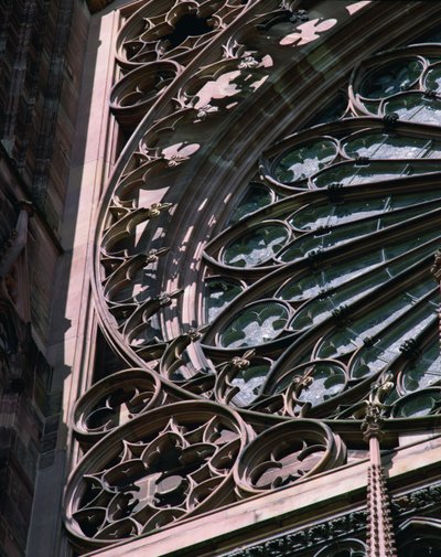 Rosettenfenster (Detail) von French School