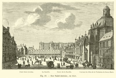 Rue Saint-Antoine, 1650 von French School