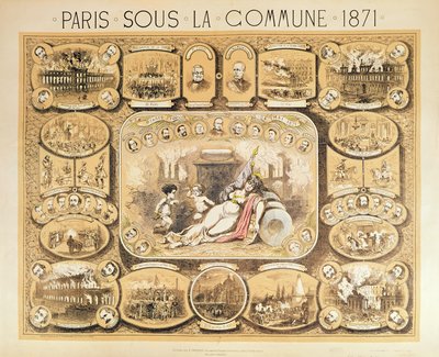 Szenen aus der Pariser Kommune, 1871 von French School