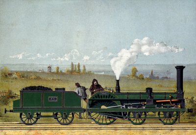 Dampflokomotive auf der Straßburger Eisenbahn, 1852 von French School