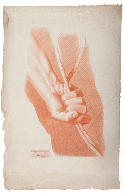 Studie einer Hand von French School