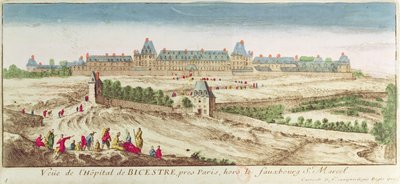 Das Bicetre-Asyl in Paris, 1710 von French School