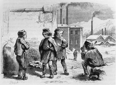 Die Kinder der Fabrik, 1842 von French School