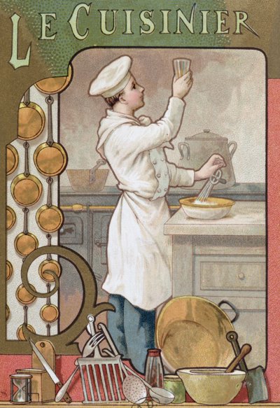 Der Koch, ca. 1899 von French School