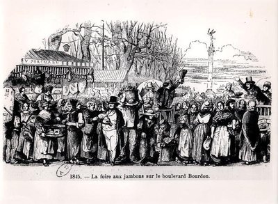 Der Schinkenmarkt am Boulevard Bourdon, Paris von French School