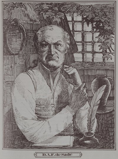 Der Marquis de Sade (1740-1814) im Gefängnis von French School