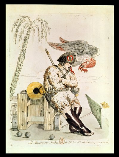 Der neue Robinson von St. Helena, 1815 von French School