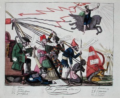 Die Zeitungen vom Mai 1815 von French School