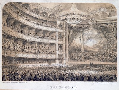 Die Opéra Comique in Paris, 1850-60 von French School