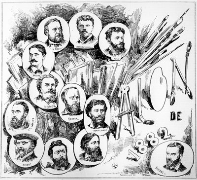 Der Pariser Salon von 1882 von French School