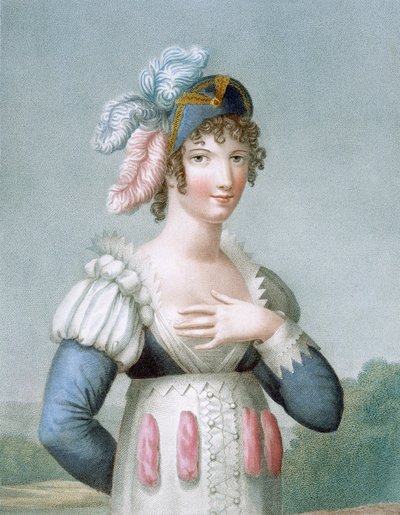 Der stolze Spanier, graviert von L. Dibart von French School