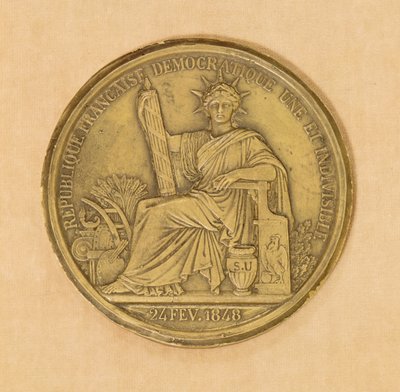 Das Siegel der Zweiten Republik, 1848 von French School
