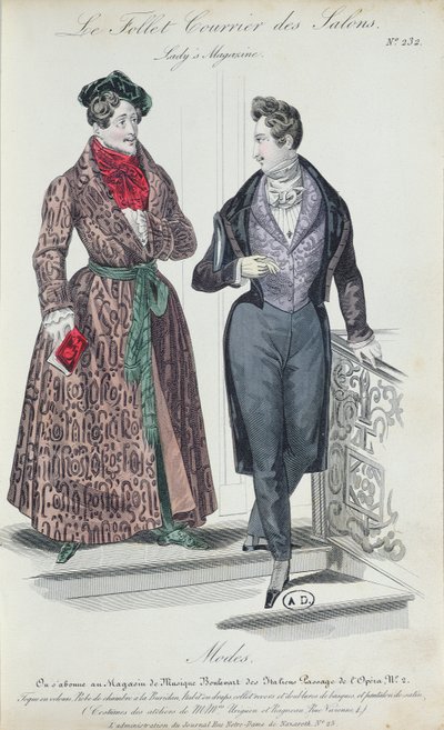 Zwei elegante junge Männer, 1835 von French School