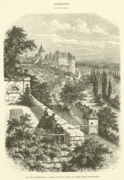 Eine Ansicht von Chateaudun von French School