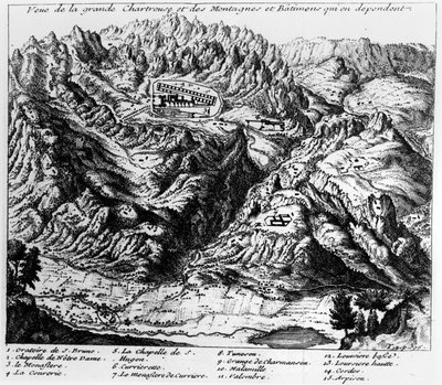 Ansicht von La Grande Chartreuse von French School
