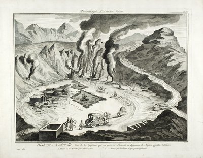 Ansicht des Solfatara-Vulkans, Pozzuoli, Neapel von French School