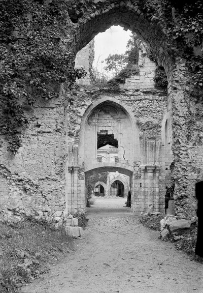 Ansicht der Kirche, ca. 1052-67 von French School