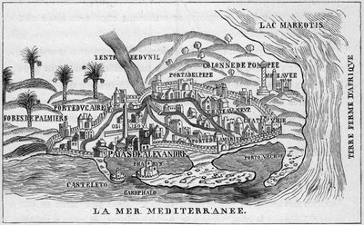 Ansicht der Stadt Alexandria, Ägypten von French School