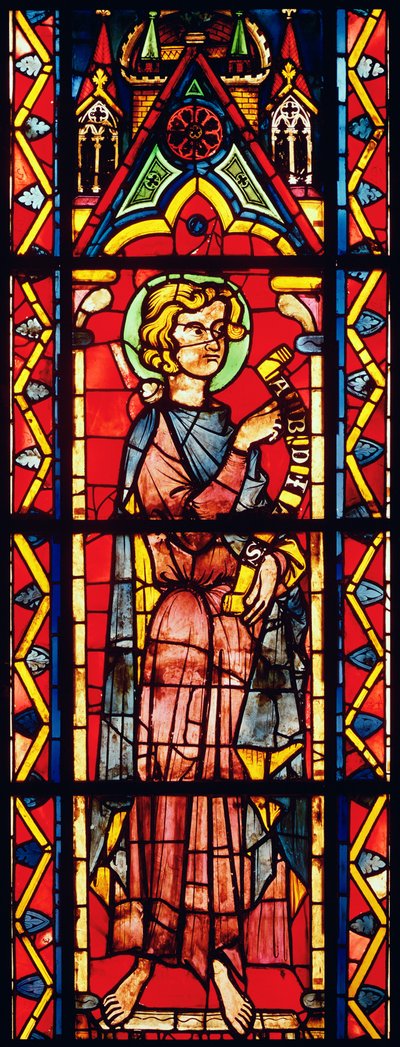 Fenster, das den Propheten Obadja darstellt, ca. 1270-75 von French School