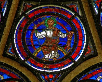 Fenster w100, Darstellung des Heiligen Bartholomäus von French School