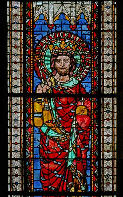 Fenster w9 mit Ludwig dem Frommen von French School