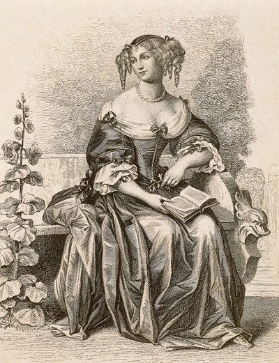 Porträt von Madame de Sevigne von Friedrich (after) Bouterwek
