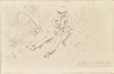 Jüngling mit Schirmmütze von Friedrich August Mathias Gauermann