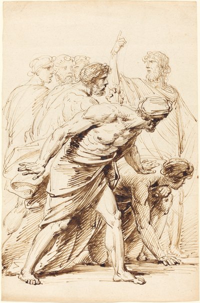 Sieben Männer in antiker Kleidung von Friedrich Heinrich Fuger