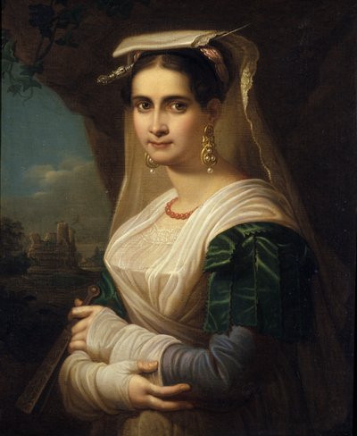 Bäuerin aus Albano, 1818 von Friedrich Ludwig Theodor Doell