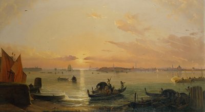 Venedig vom Lido aus gesehen von Friedrich Nerly