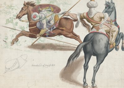 Kämpfende Reiter, 1818 von Friedrich Olivier