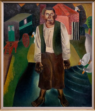 Der Idiot am Teich von Frits van den Berghe