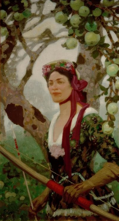 Moderne Diana von Fritz Erler