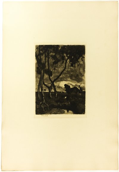Auf dem Moor von Fritz Overbeck
