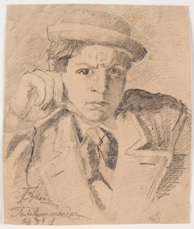 Selbstporträt von Fritz Syberg