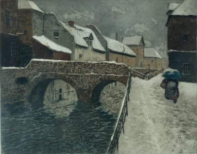 Brücke in Amiens von Fritz Thaulow