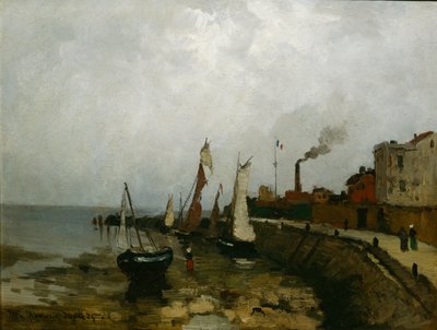 Hafen in Frankreich von Fritz Thaulow