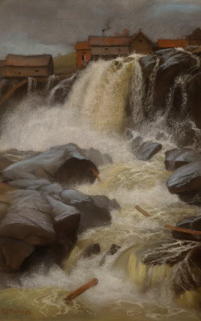 Haugfälle, Modum von Fritz Thaulow
