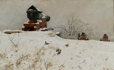 Rote Kanone von Fritz Thaulow