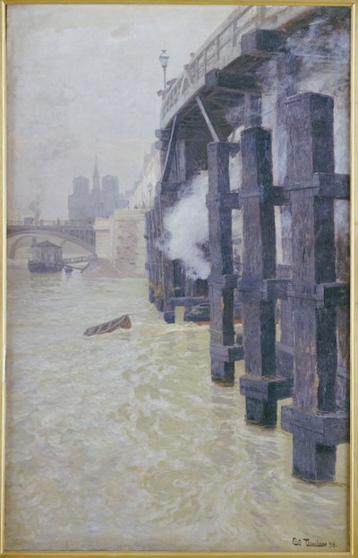 Die Seine im Dezember, 1893 von Frits Thaulow