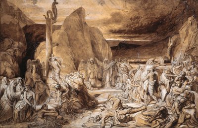 Die eherne Schlange Studie, 1839 von Fyodor Antonovich Bruni