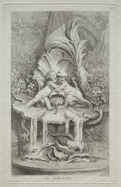 Buch der Brunnen: Nr. 3, um 1736 von Gabriel Huquier